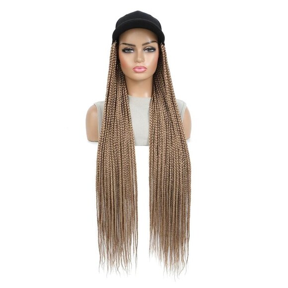 Baseball Cap Wig Synthetic Braids 30in Long Box Braids Women Sun Hat main image 6